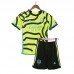 23/24 Kids Arsenal Away Green Kids Jersey Kit short Sleeve (Shirt + Short + Socks)-8164583
