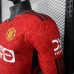 23/24 Manchester United M-U Home Red Long Sleeve Jersey Kit Long Sleeve (Player Version)-476152