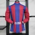 23/24 Barcelona Home Red Blue Long Sleeve Jersey Kit Long Sleeve (Player Version)-8337073