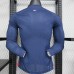 23/24 Paris Saint-Germain PSG Home Navy Blue Red Long Sleeve Jersey Kit Long Sleeve (Player Version)-9052836