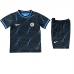 23/24 Kids Chelsea Away Navy Blue Kids jersey Kit short sleeve (Shirt + Short +Socks)-5221745