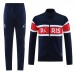 23/24 Paris Saint-Germain PSG Navy Blue Red Edition Classic Jacket Training Suit (Top+Pant)-2961193