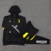 23/24 Juventus Hooded Black Edition Classic Jacket Training Suit (Top+Pant)-4644817