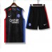23/24 Paris Saint-Germain PSG Black Training jersey Kit Sleeveless vest (vest + Short)-3541398