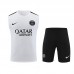23/24 Paris Saint-Germain PSG White Training jersey Kit Sleeveless vest (vest + Short)-7071429