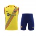 23/24 Barcelona Yellow Training jersey Kit Sleeveless vest (vest + Short)-6337220