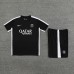 23/24 Paris Saint-Germain PSG Black Jersey Kit short Sleeve (Shirt + Short)-5788719