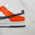 SB Dunk Low Running Shoes-White/Orange-5040692