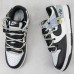 SB Dunk Low Running Shoes-White/Black-5522643