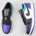 Air Jordan 1 AJ1 Low Running Shoes-Purple/White-8709640