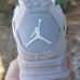 Air Jordan 4 AJ4 High Running Shoes-Gray/Silver-9198718