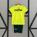 23/24 Kids Palmeiras Third Away Green Kids jersey Kit short sleeve (Shirt + Short)-992961