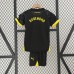 23/24 Kids Borussia Dortmund Away Black Kids jersey Kit short sleeve (Shirt + Short)-6669247