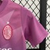 23/24 Kids AC Milan third away Purple Blue Kids jersey Kit short sleeve (Shirt + Short)-6426666