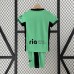 23/24 kids Atletico Madrid third away Green Kids jersey Kit short sleeve (Shirt + Short)-3126567