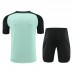 23/24 Chelsea Training Light Green Jersey Kit short Sleeve (Shirt + Short)-9379383