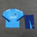 23/24 Manchester United M-U Goalkeeper Blue Jersey Kit Long Sleeve (Long Sleeve + Short)-909897