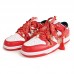 SB Dunk Low Running Shoes-Red/White-859879