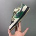 SB Dunk Low Running Shoes-White/Green-7945397