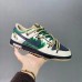 SB Dunk Low Running Shoes-White/Green-7945397