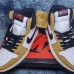 Air​ Jordan 1 ​High AJ1 Running Shoes-White/Yellow-5125554