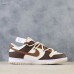 SB Dunk Low Running Shoes-White/Brown-902116