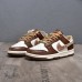 SB Dunk Low Running Shoes-White/Brown-328354