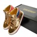 PRE-ORDER: Trump Letter T Never Say Die Running Shoes-Gold-4264789