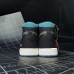 Air​ Jordan 1 ​High AJ1 Running Shoes-Black/Green-6396372