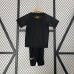23/24 Kids Barcelona Special Edition Black Kids Jersey Kit short Sleeve (Shirt + Short)-4780841