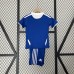 Kids Chelsea 2012 Champions League home game Blue Kids Jersey Kit short Sleeve (Shirt + Short)-4902369