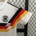 Retro Kids 1990 Germany Home Kids White Jersey Kit short Sleeve (Shirt + Short)-298425
