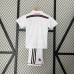 Retro 14/15 Kids Real Madrid Home White Kids Jersey Kit short Sleeve (Shirt + Short)-3894460
