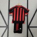 Retro 06/07 Kids AC Milan Home Red Black Kids Jersey Kit short Sleeve (Shirt + Short)-7150428