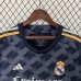 23/24 Real Madrid Away Black Gray Jersey Kit Long Sleeve-2373967