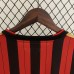 Retro 13/14 AC Milan Home Red Black Jersey Kit Long Sleeve-4656151