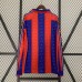 Retro 96/97 Barcelona Home Blue Red Jersey Kit Long Sleeve-9885173