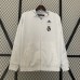23/24 Real Madrid Trench Coat Reversible White Black Windbreaker Long Sleeve-3520921