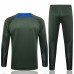 23/24 Paris Saint-Germain PSG Army Green Edition Classic Jacket Training Suit (Top+Pant)-1998299