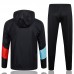 23/24 Manchester City Windbreaker Black Edition Classic Jacket Hooded Training Suit (Windbreaker + Long Pant)-9850578
