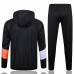 23/24 Marseille Windbreaker Black Edition Classic Jacket Hooded Training Suit (Windbreaker + Long Pant)-4386006
