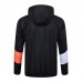 23/24 Marseille Windbreaker Black Edition Classic Jacket Hooded Training Suit (Windbreaker + Long Pant)-4386006