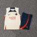 23/24 Paris Saint-Germain PSG Training Khaki Jersey Kit Sleeveless (Vest + Short)-8733896