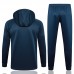 2023 Brazil Navy Blue Hooded Edition Classic Jacket Training Suit (Top+Pant)-4855406