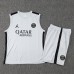 23/24 Paris Saint-Germain PSG Training Gray Jersey Kit Sleeveless (Vest + Short)-4638925