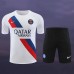 23/24 Paris Saint-Germain PSG Training White Jersey Kit short Sleeve (Shirt + Short)-3760724