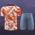 23/24 Inter Milan Training Orange White Jersey Kit short Sleeve (Shirt + Short)-6422030