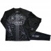 23/24 Kids Paris Saint-Germain PSG Gray Black Kids Edition Classic Jacket Training Suit (Top+Pant)-6060966