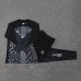 23/24 Paris Saint-Germain PSG Black Gray Edition Classic Jacket Training Suit (Top+Pant)-949733