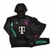 23/24 Kids Bayern Munich Black Kids Hooded Edition Classic Jacket Training Suit (Top+Pant)-5979979